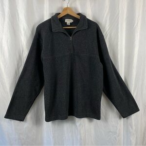 J. Crew Men’s Charcoal Zip-Up Sweater Size Medium